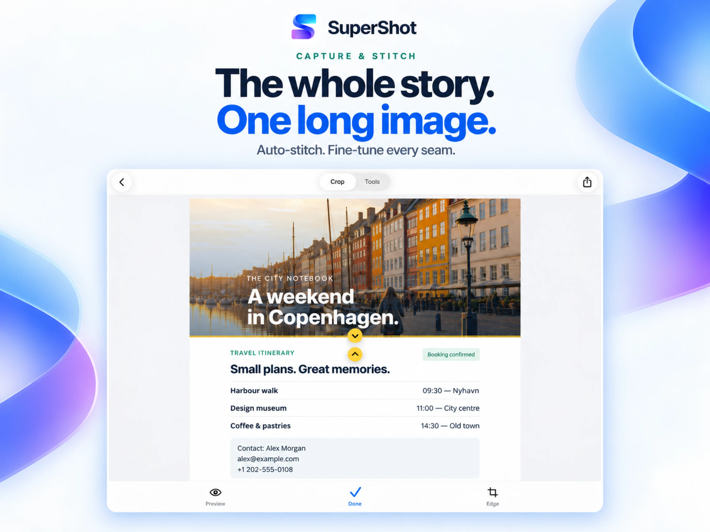 SuperShot · iPad · LONG SCREENSHOTS AND STITCHING