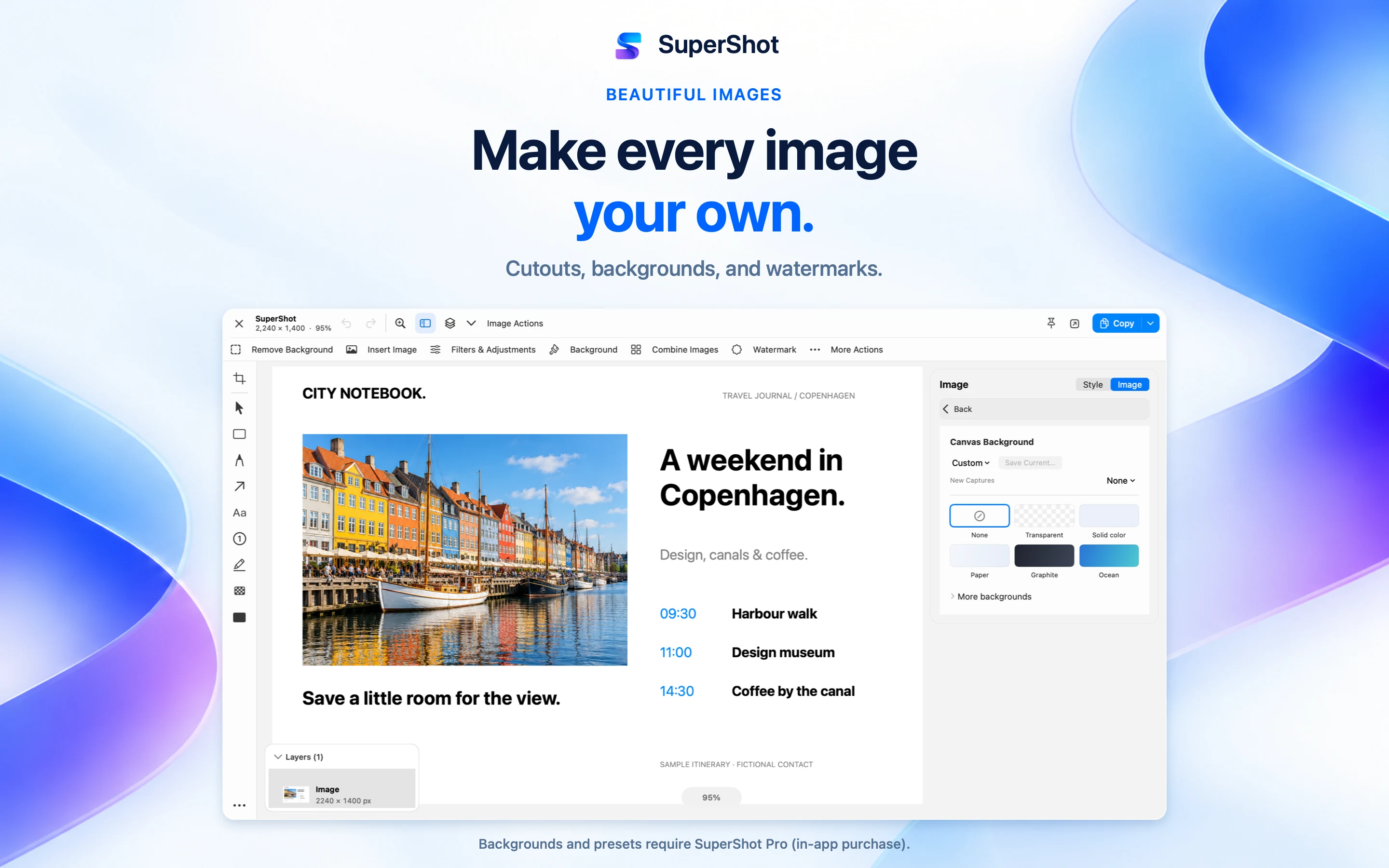 SuperShot · macOS · ANNOTATE AND STYLE