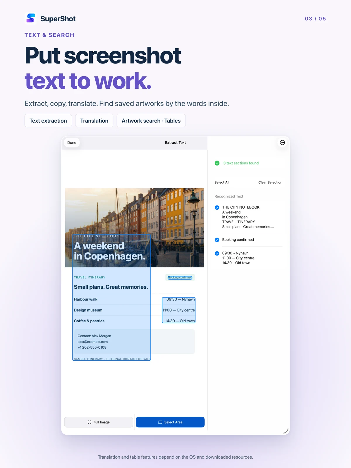 SuperShot · iPad · PUT IMAGE TEXT TO WORK
