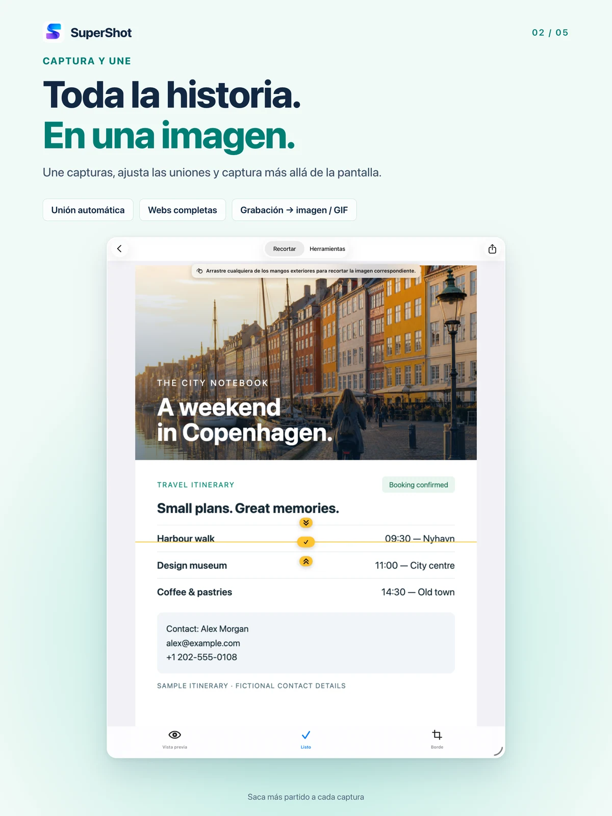 SuperShot · iPad · CONSERVA EL CONTENIDO COMPLETO