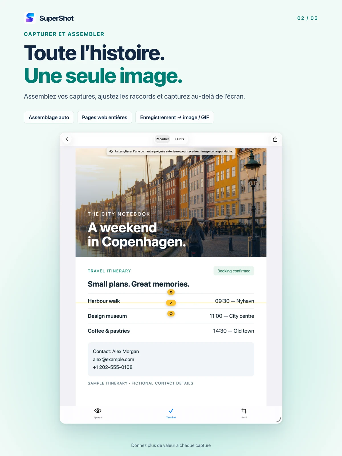 SuperShot · iPad · GARDEZ TOUT LE CONTENU