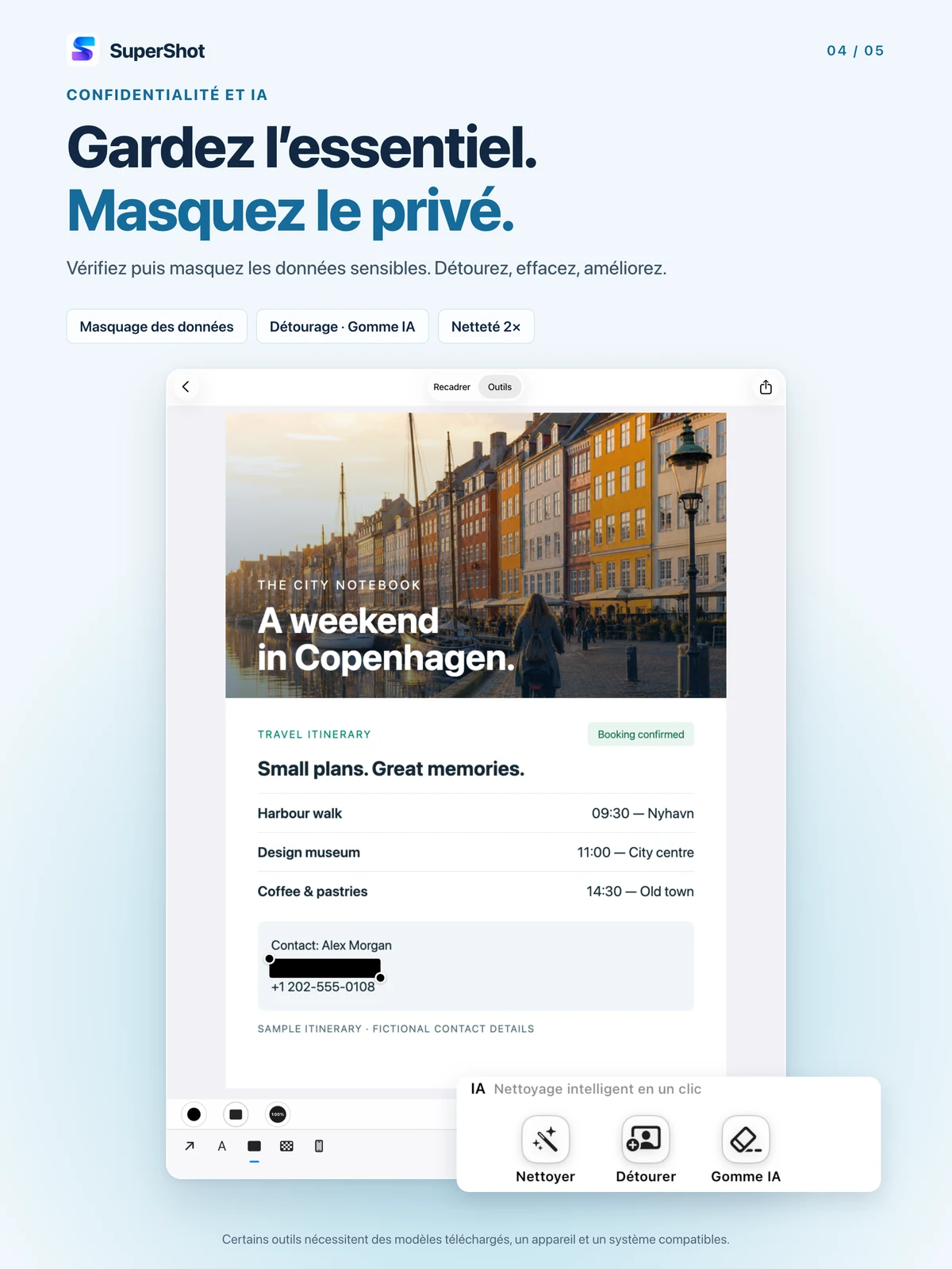 SuperShot · iPad · VÉRIFIEZ AVANT DE PARTAGER