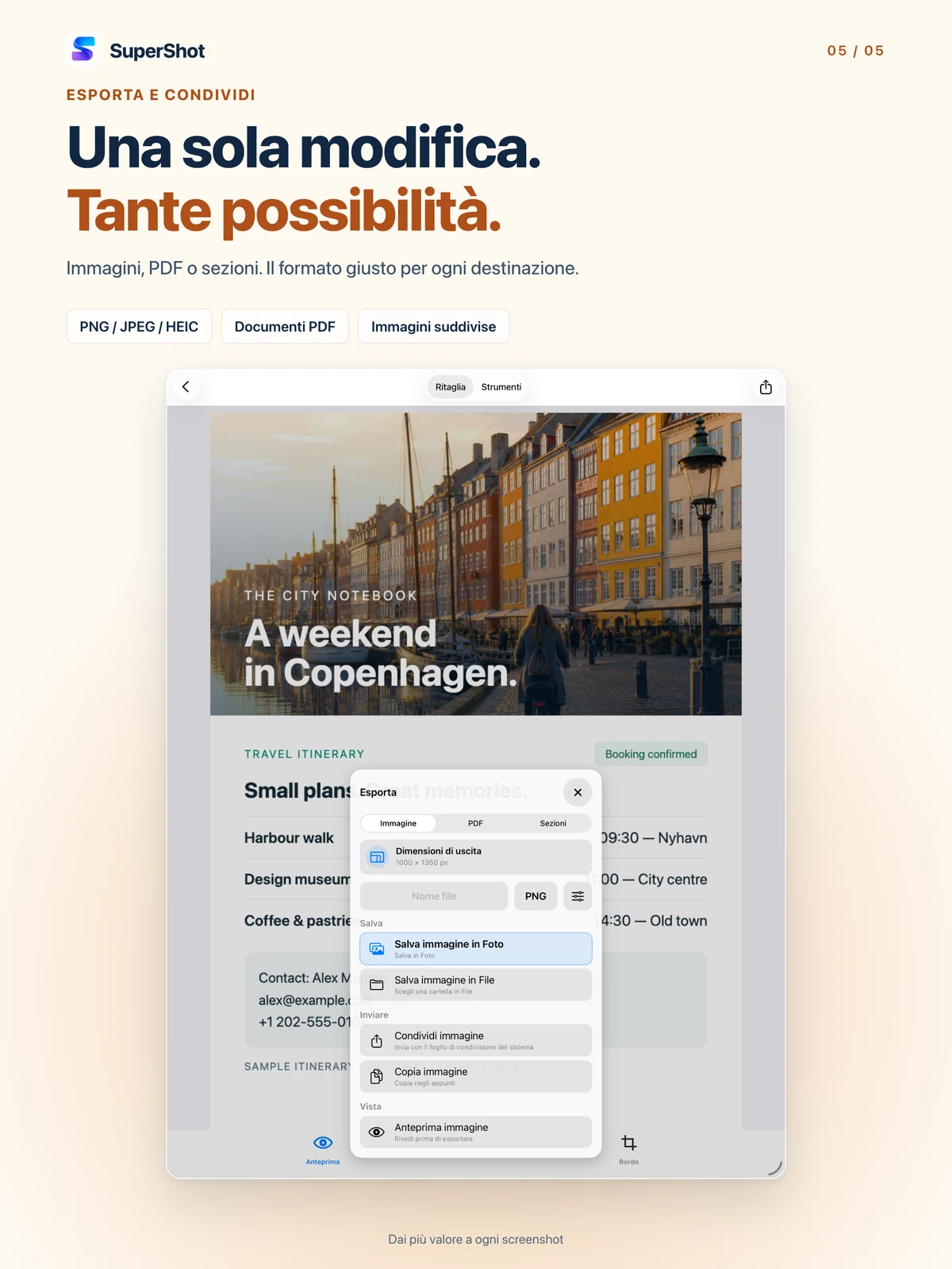 SuperShot · iPad · ESPORTA COME PREFERISCI