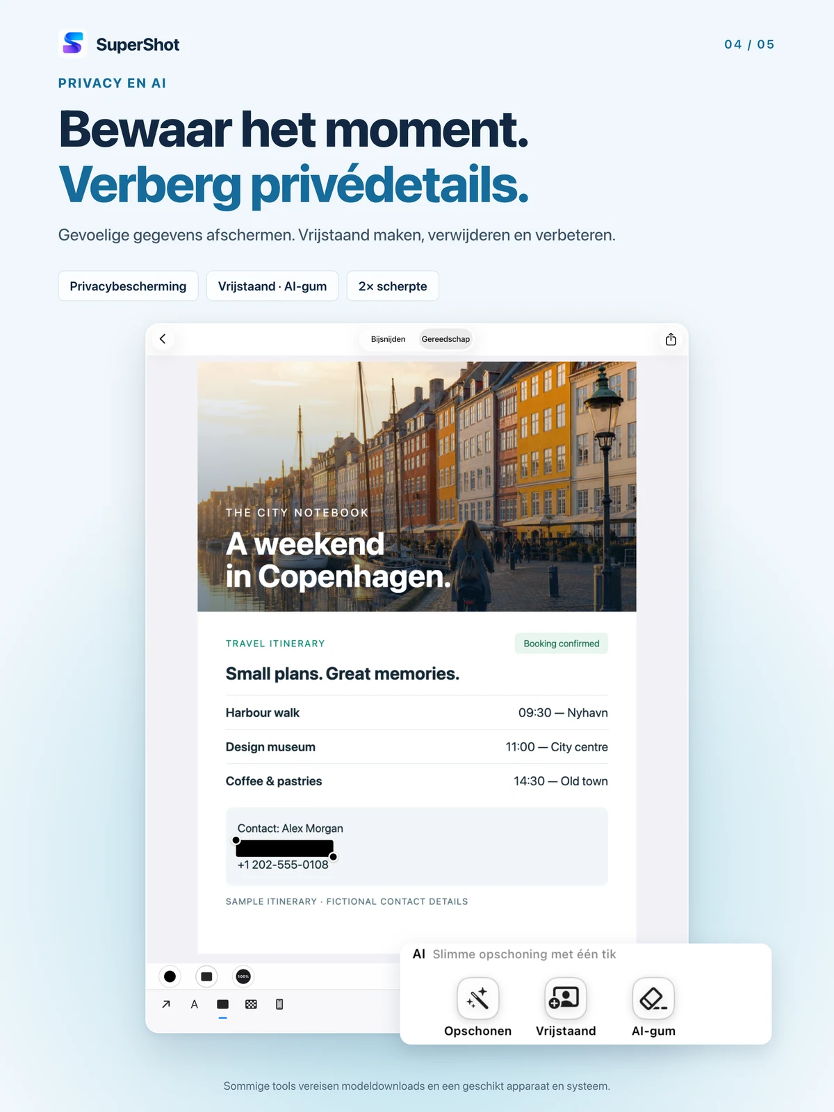 SuperShot · iPad · CONTROLEER PRIVÉGEGEVENS