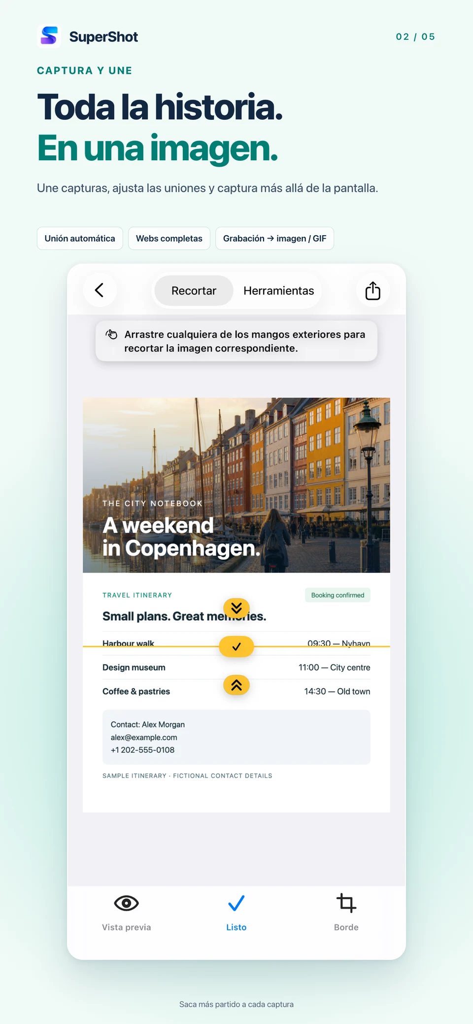 SuperShot · iPhone · CONSERVA EL CONTENIDO COMPLETO