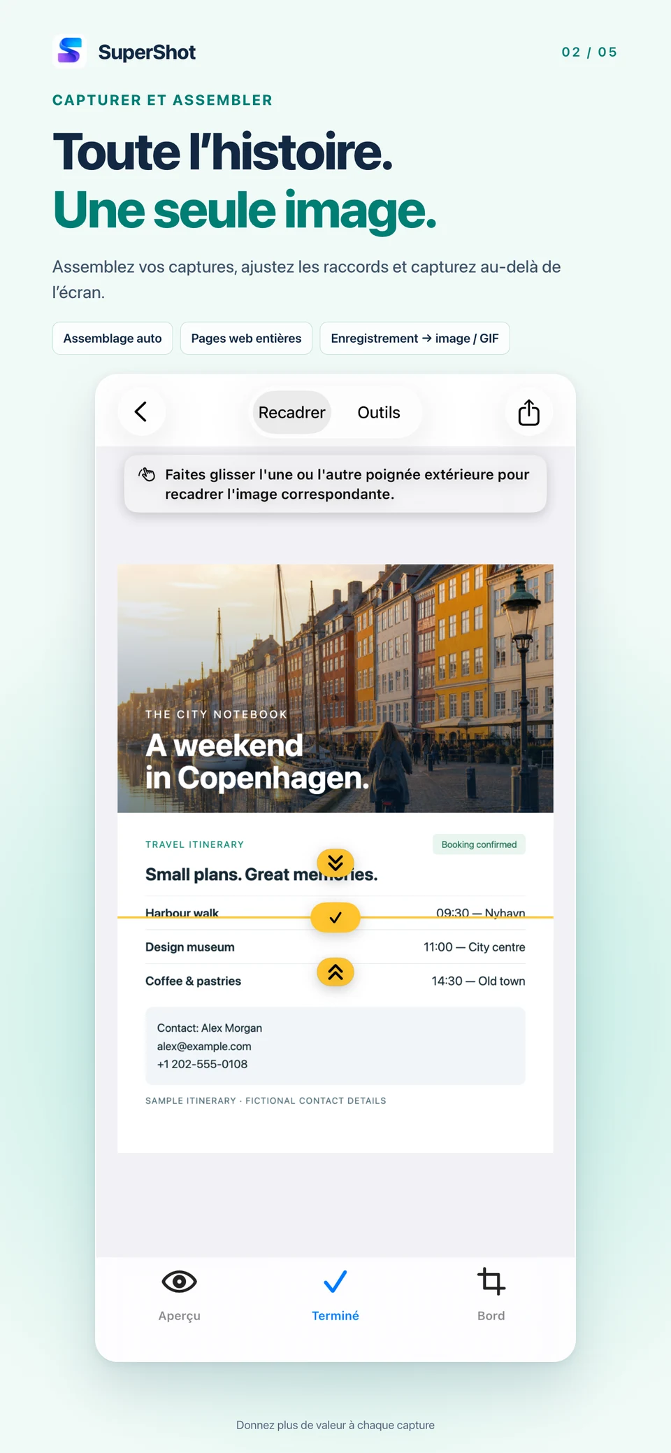 SuperShot · iPhone · GARDEZ TOUT LE CONTENU