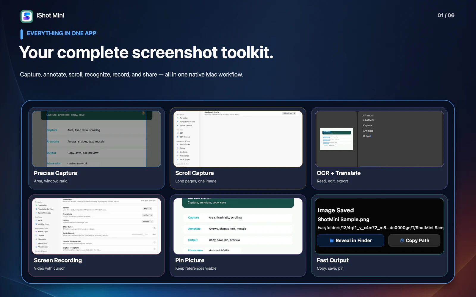 SuperShot 1.3 complete screenshot toolkit on macOS