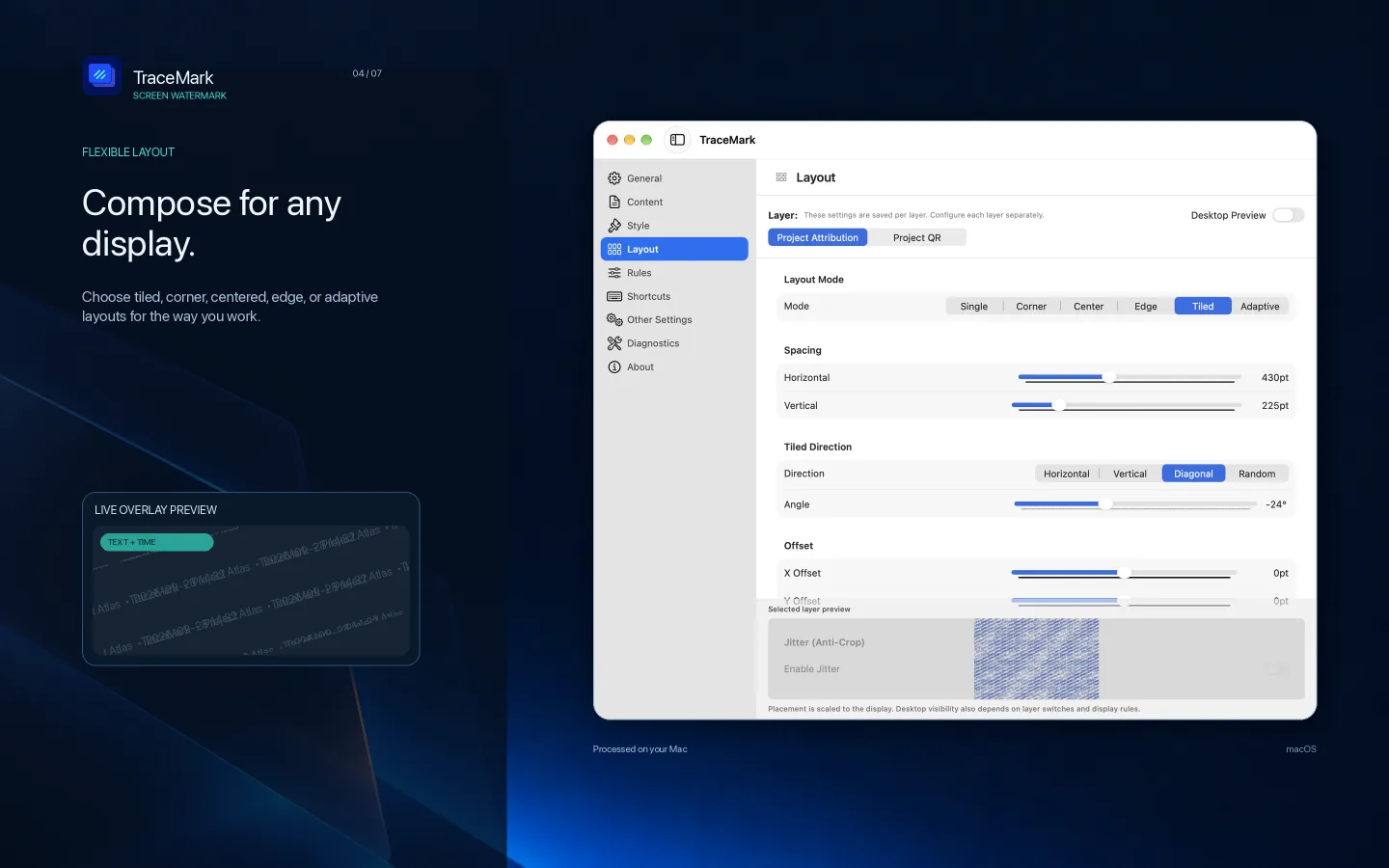 TraceMark · CREATE YOUR WATERMARK